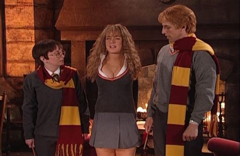 saturday night live lindsay lohan harry potter|lindsay lohan as hermione granger.